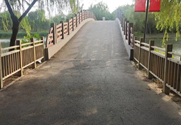 浦東金海濕地公園芬蘭木欄桿